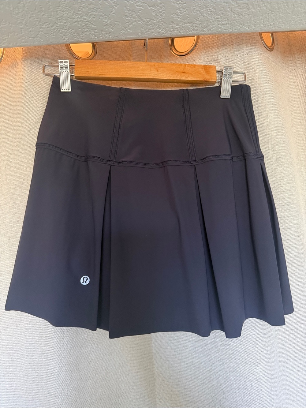 Navy blue Lululemon “Lost in Pace” tennis skort